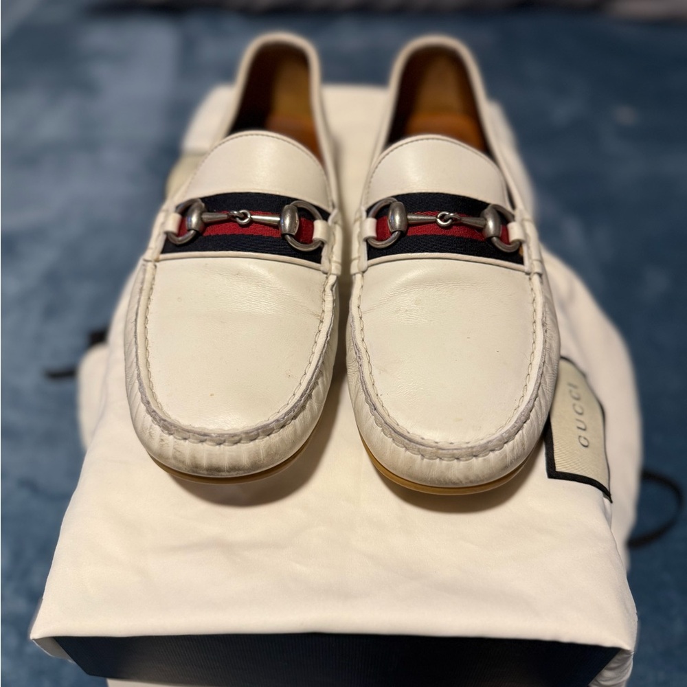 Gucci Men's White Drivers